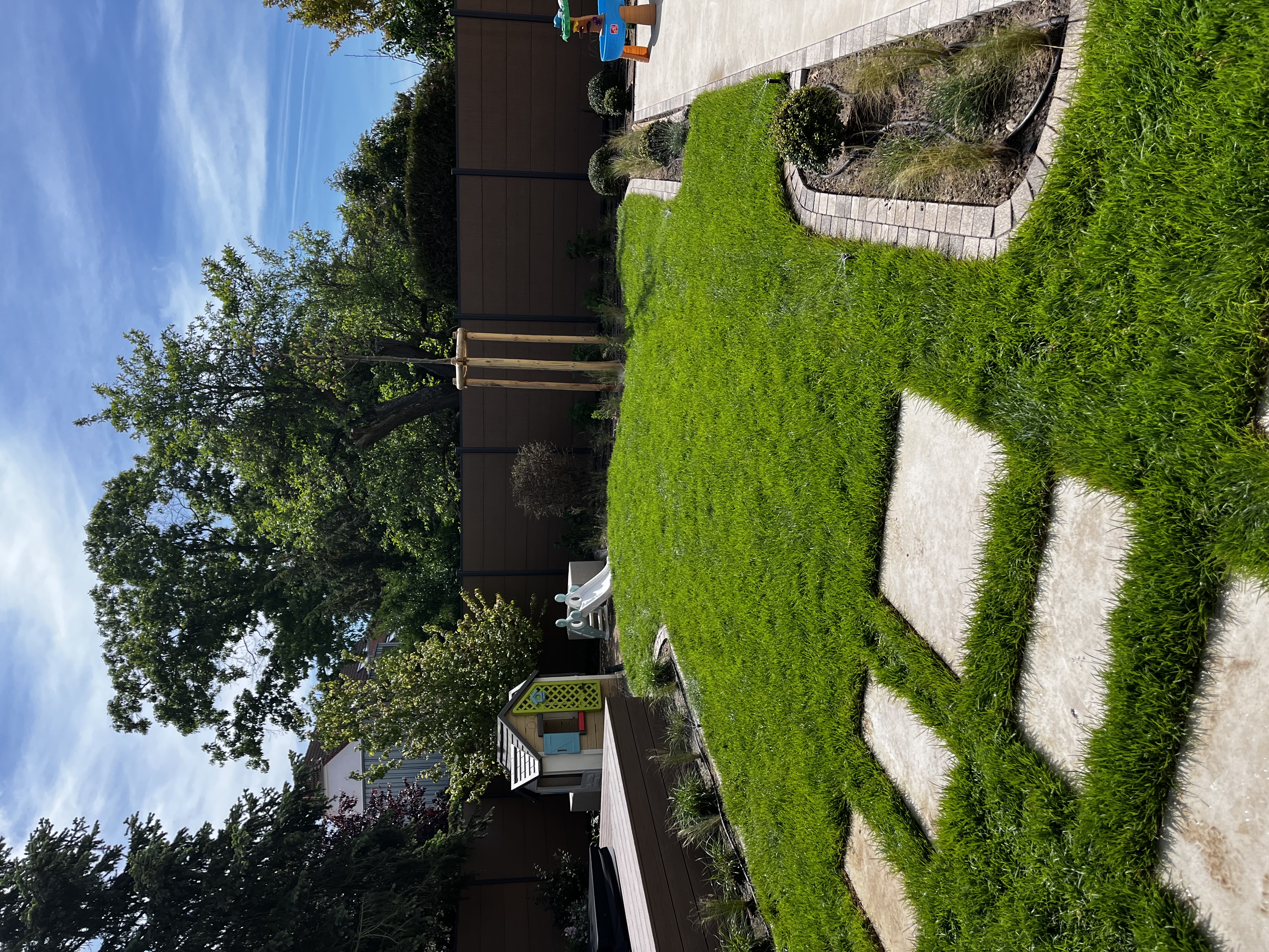 Bewässerter Garten